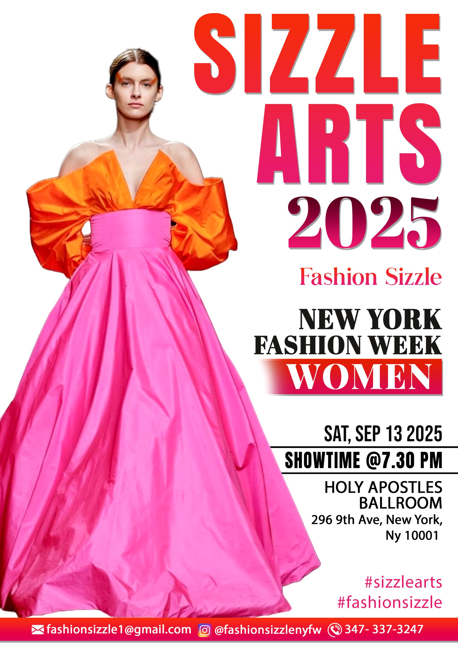 SIZZLE ARTS NYFW: A Night of Fashion, Art, and Creative Power — Saturday, September 13, 2025