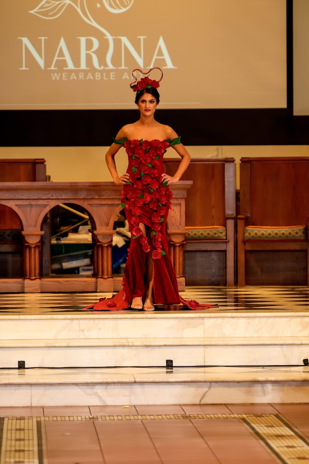 Narina Wearable Art Shines at Upcycle Fashion Week by Sizzle Arts: A Triumph of Sustainability and Dramatic Elegance