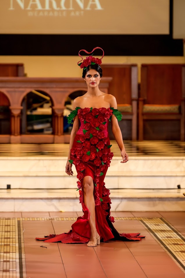 Narina Wearable Art Shines at Upcycle Fashion Week by Sizzle Arts: A Triumph of Sustainability and Dramatic Elegance
